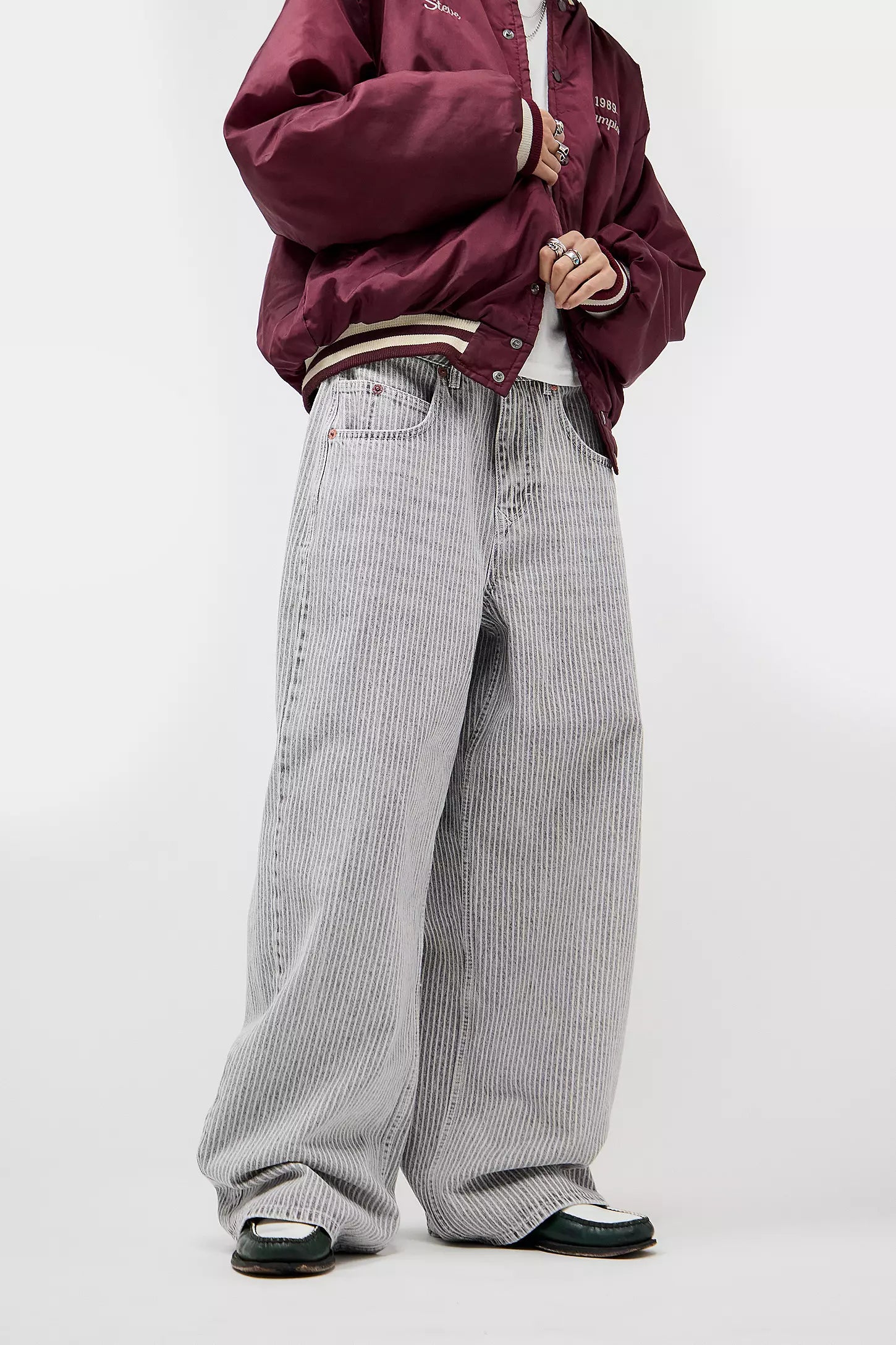Edith Grey Pinstripe Jeans