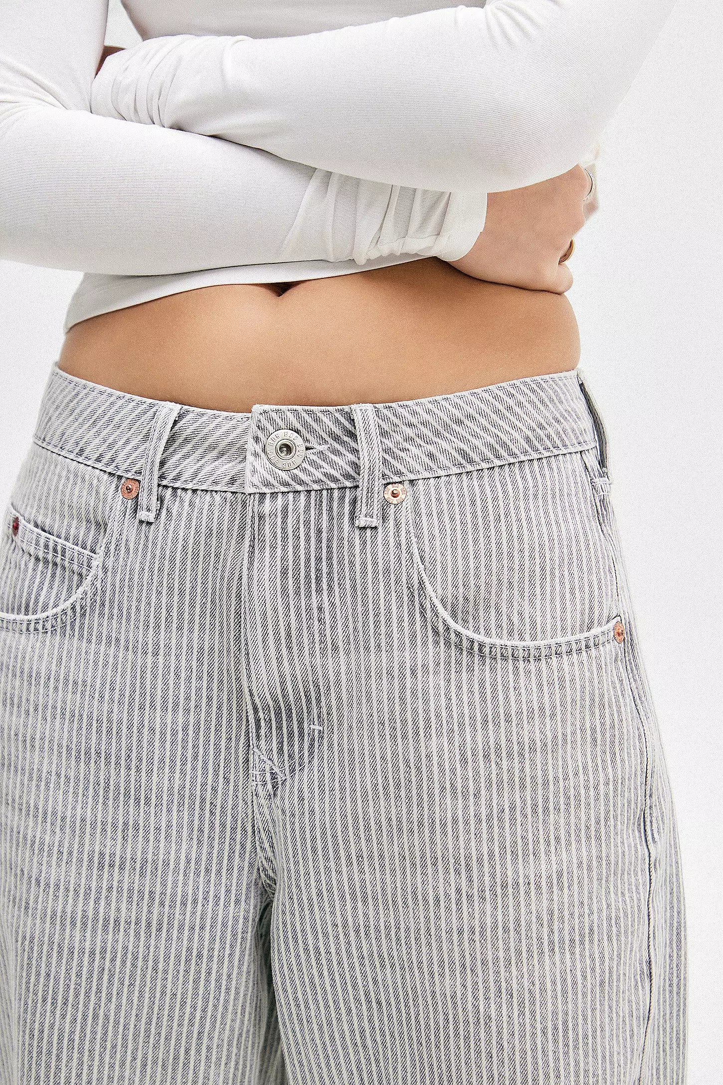 Edith Grey Pinstripe Jeans