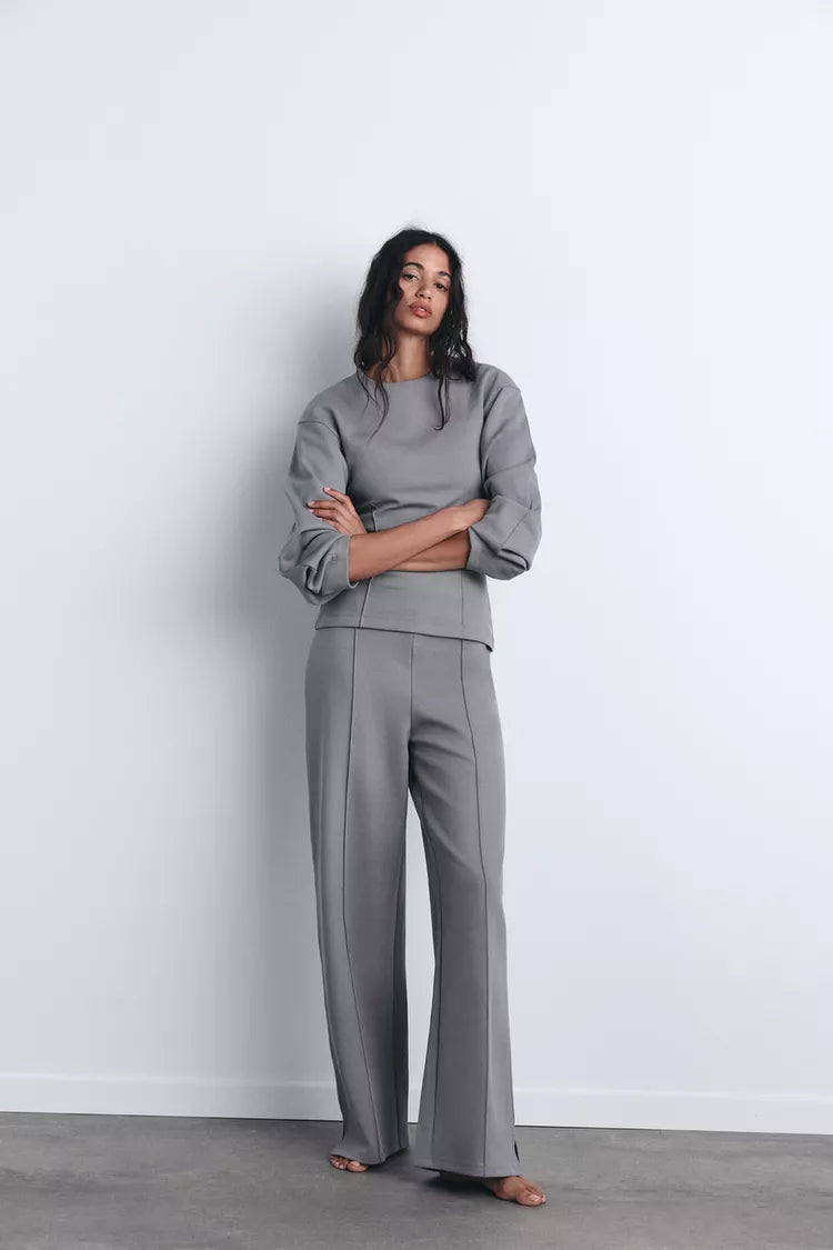 Serenity Luxe Loungewear Top + FREE Trousers! - LOUVELLI