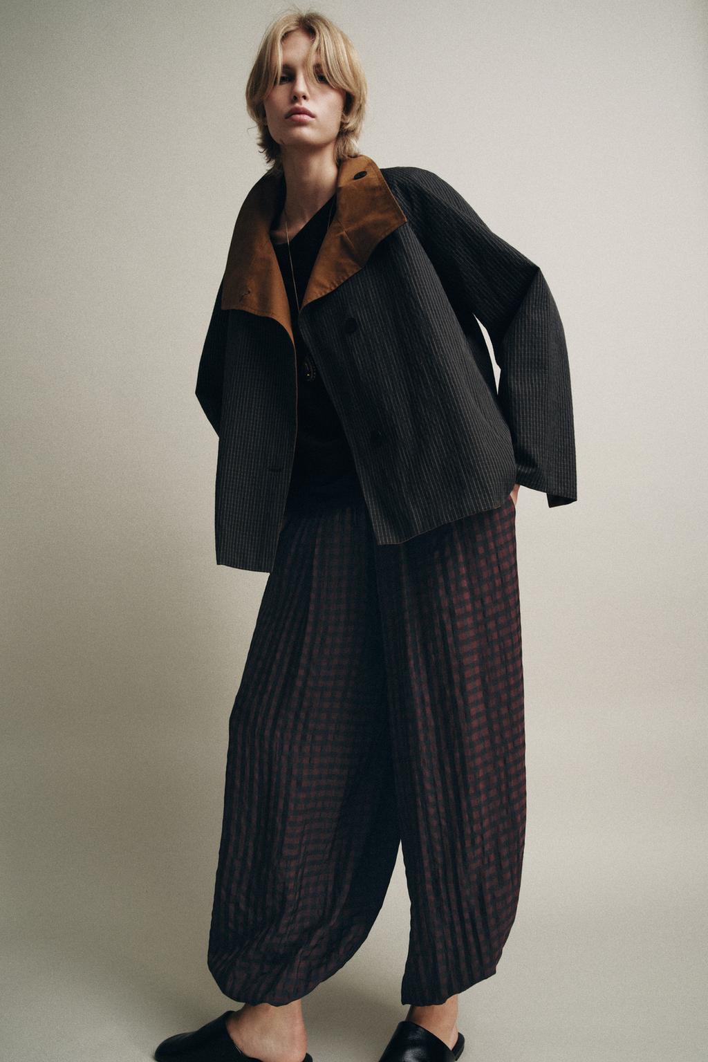 Emma Reversable Pinstripe coat