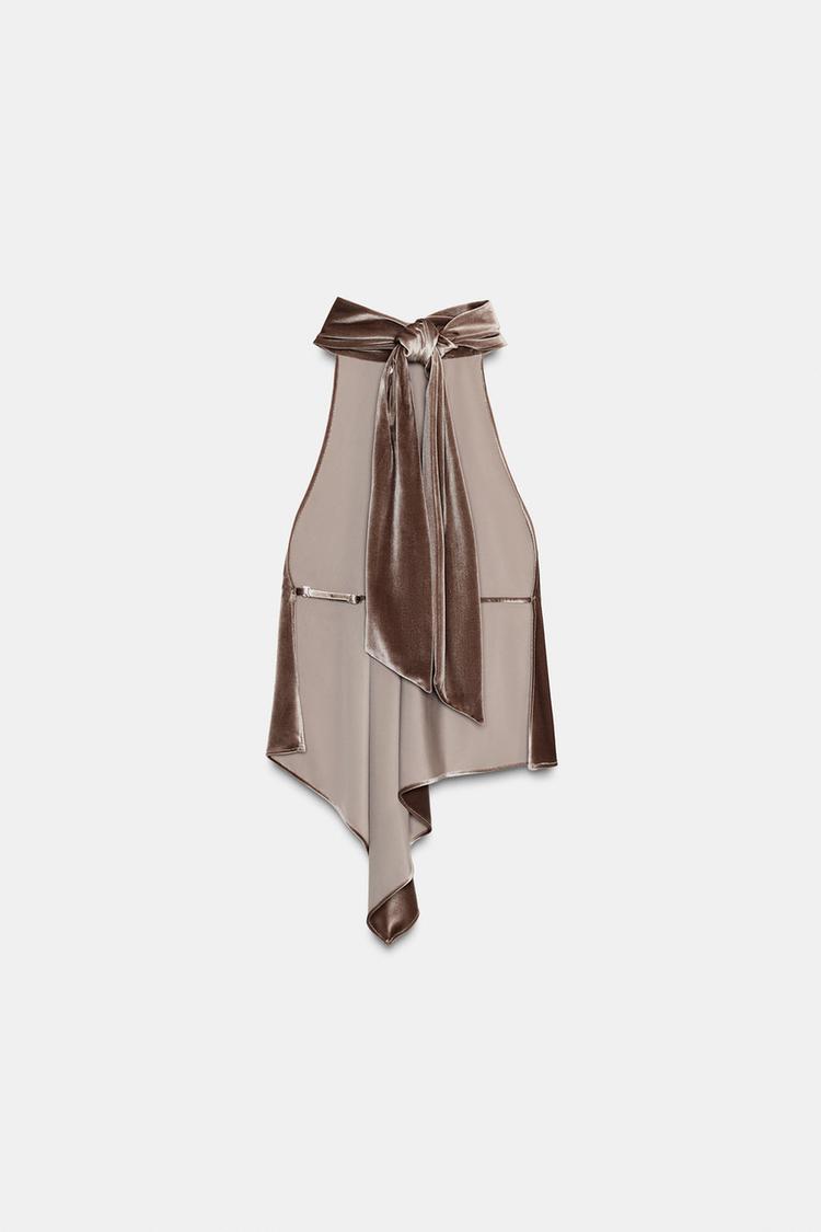 Lexi Asymmetric Halter Top