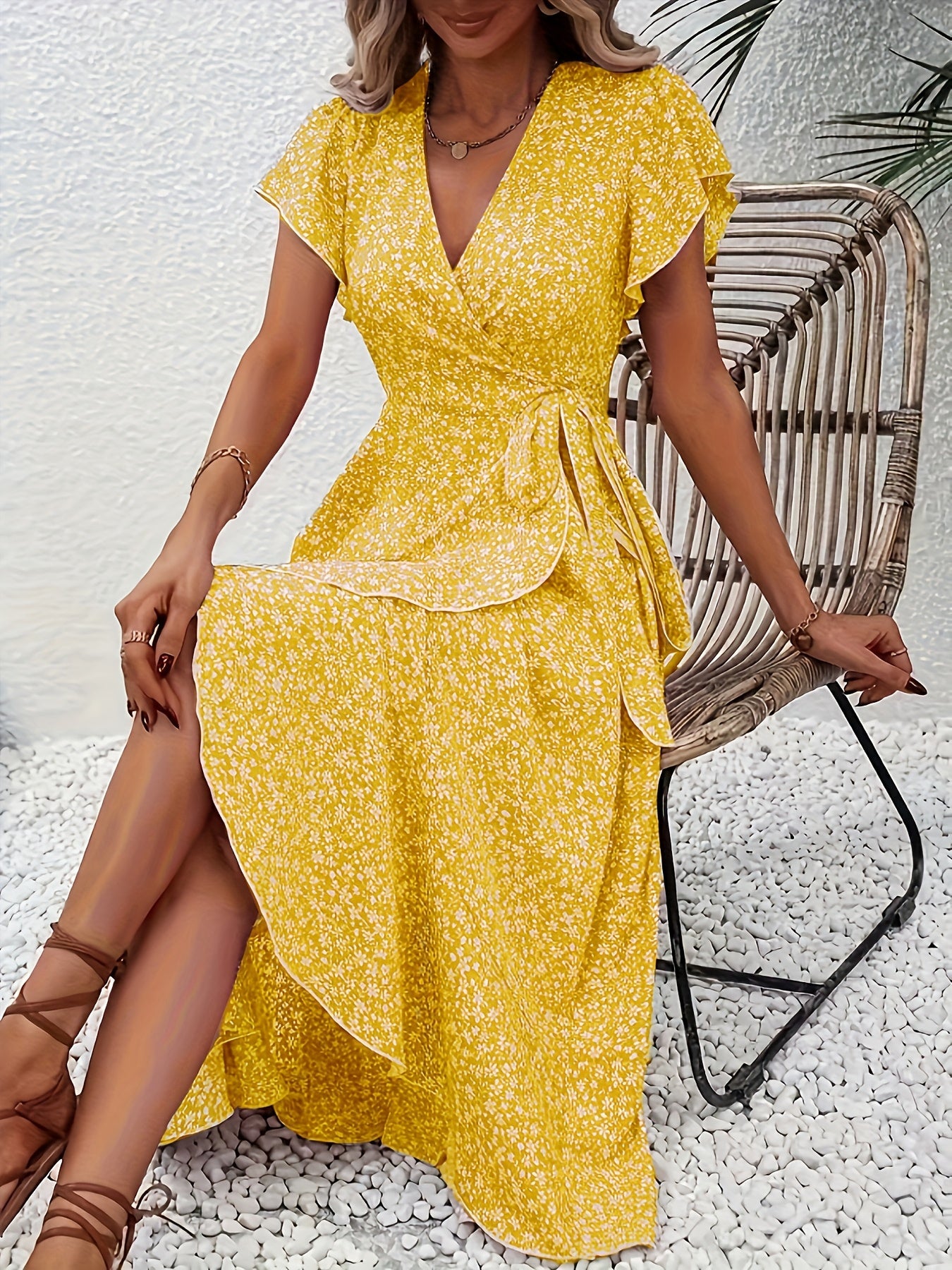 Vanessa | Tummy Covering Wrap Dress