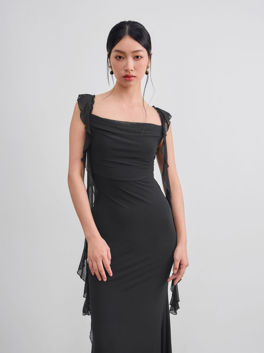 Natalia Ruffle Maxi Dress