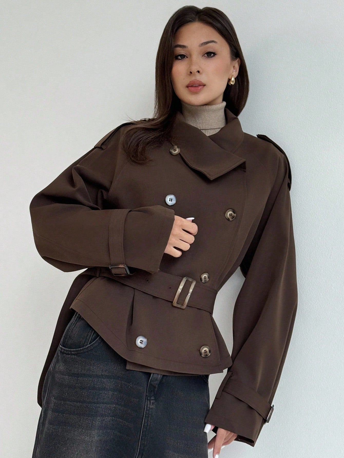 Christina Trench Coat Brown