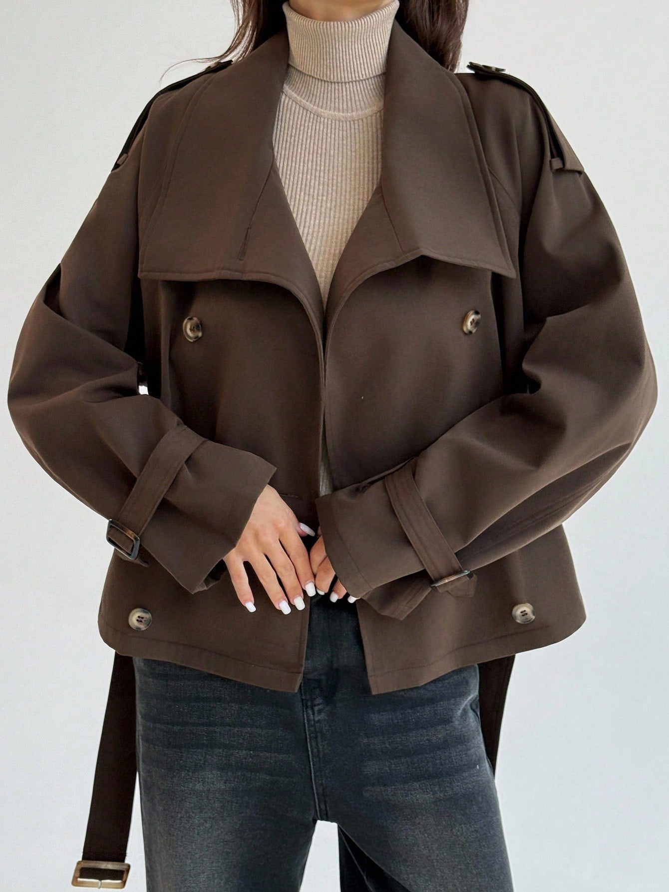 Christina Trench Coat Brown