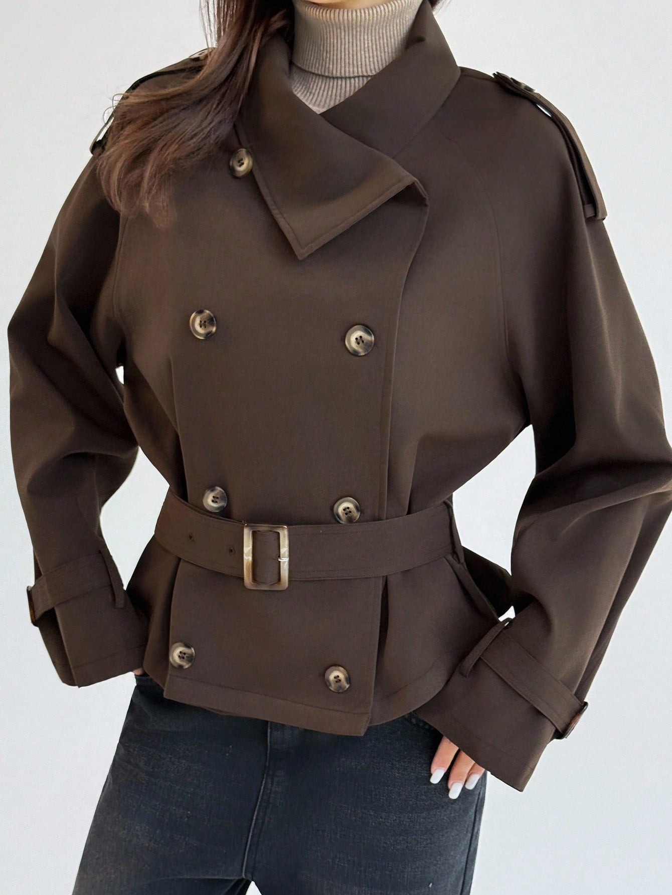 Christina Trench Coat Brown