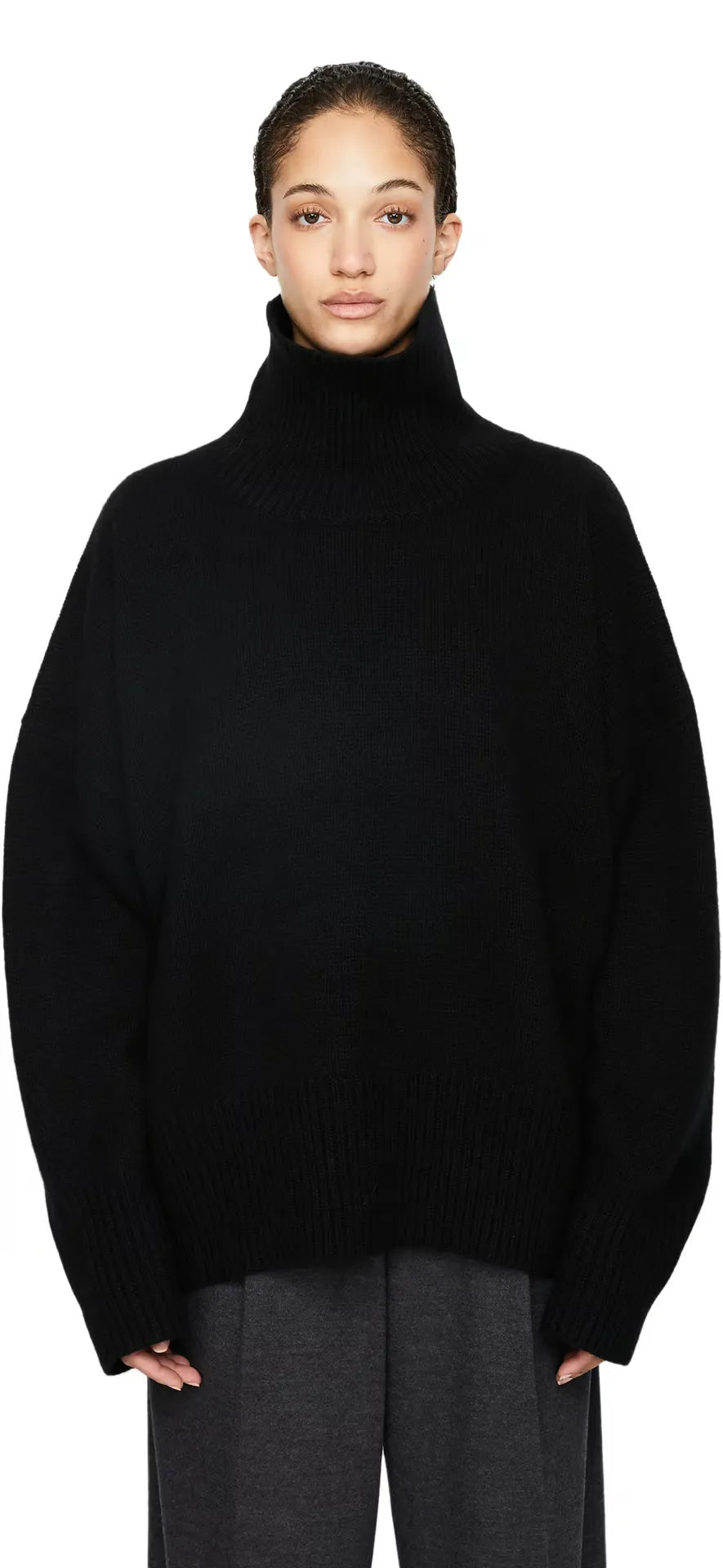 Lisa High Collar Knit Pullover