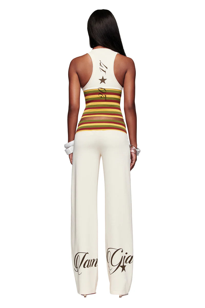 Mona Retro Stripe Halter Co-Ord Set