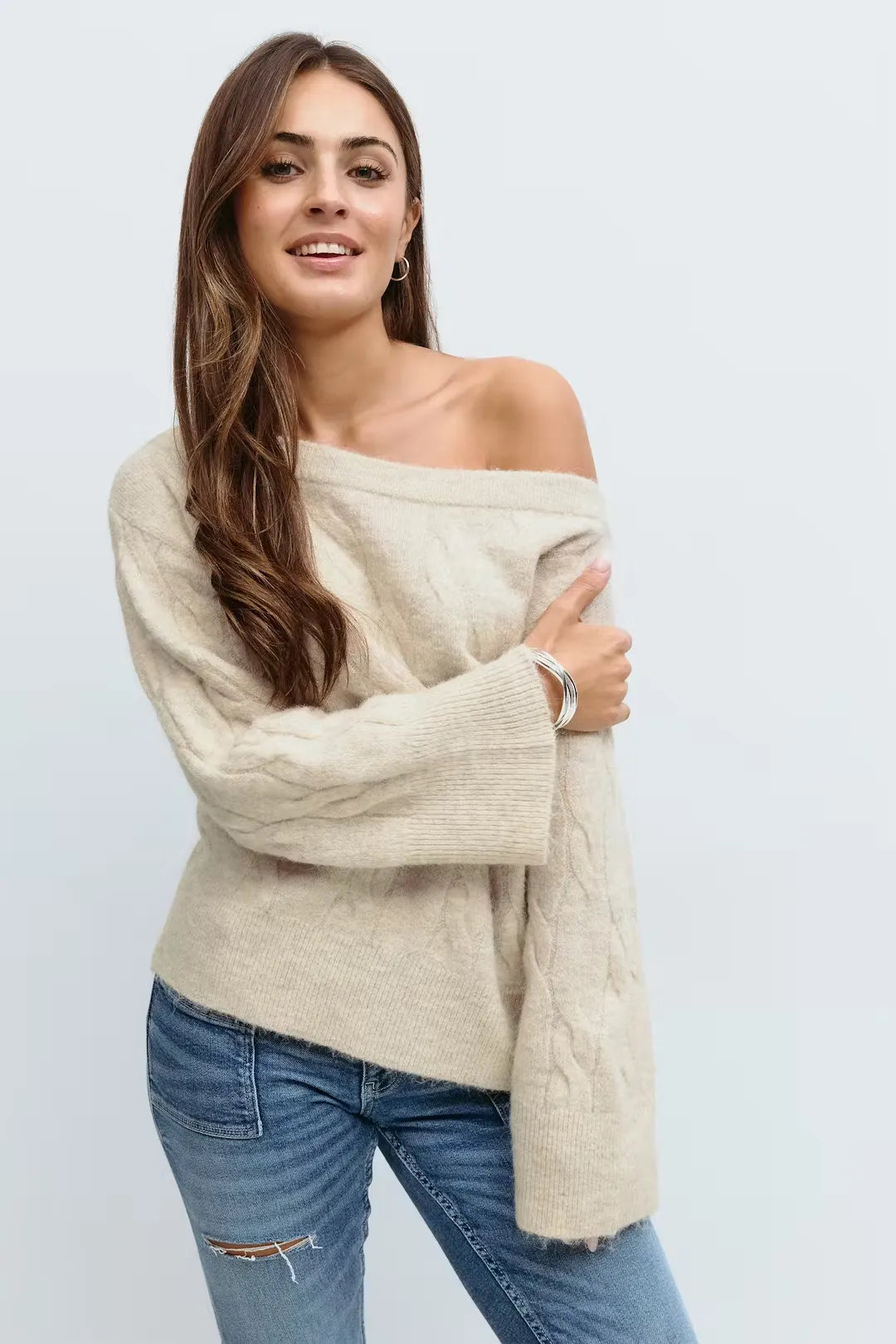 Mari Cable Knitted Sweater