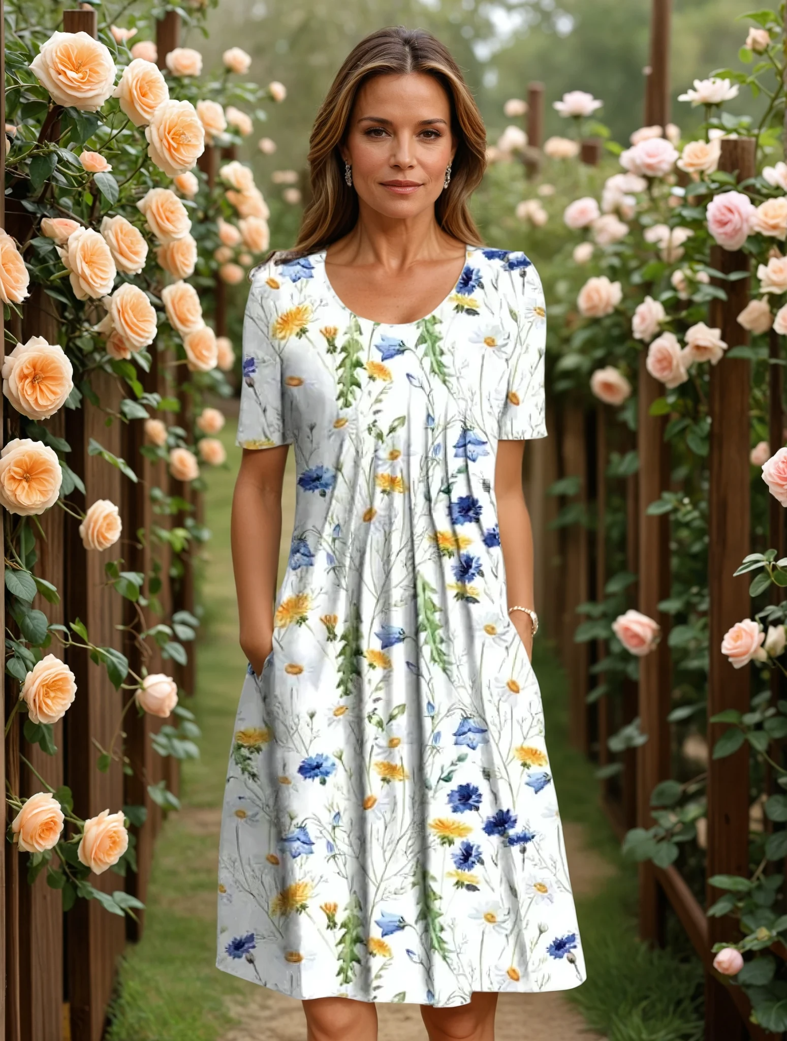 Joan | Elegant Dress with Tummy Coverage