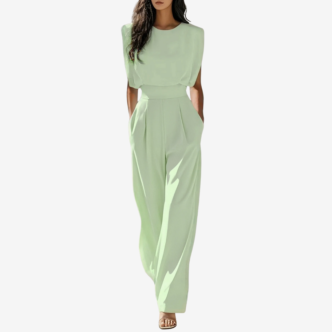 Penelope | Defined Waist Jumpsuit