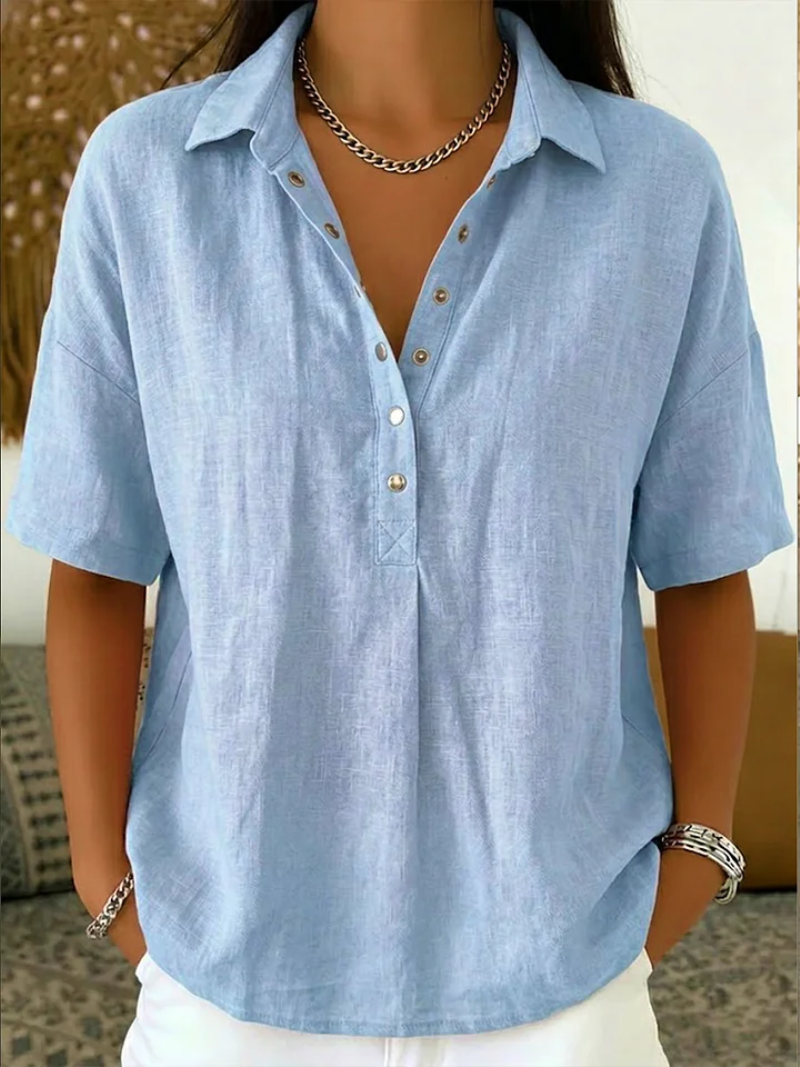 Millie | Blouse with Collar and Buttons