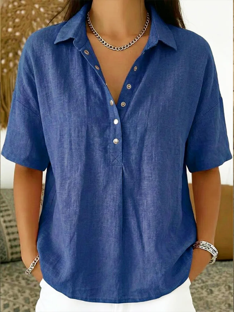 Millie | Blouse with Collar and Buttons