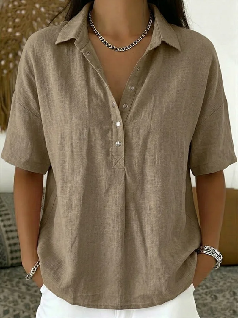 Millie | Blouse with Collar and Buttons