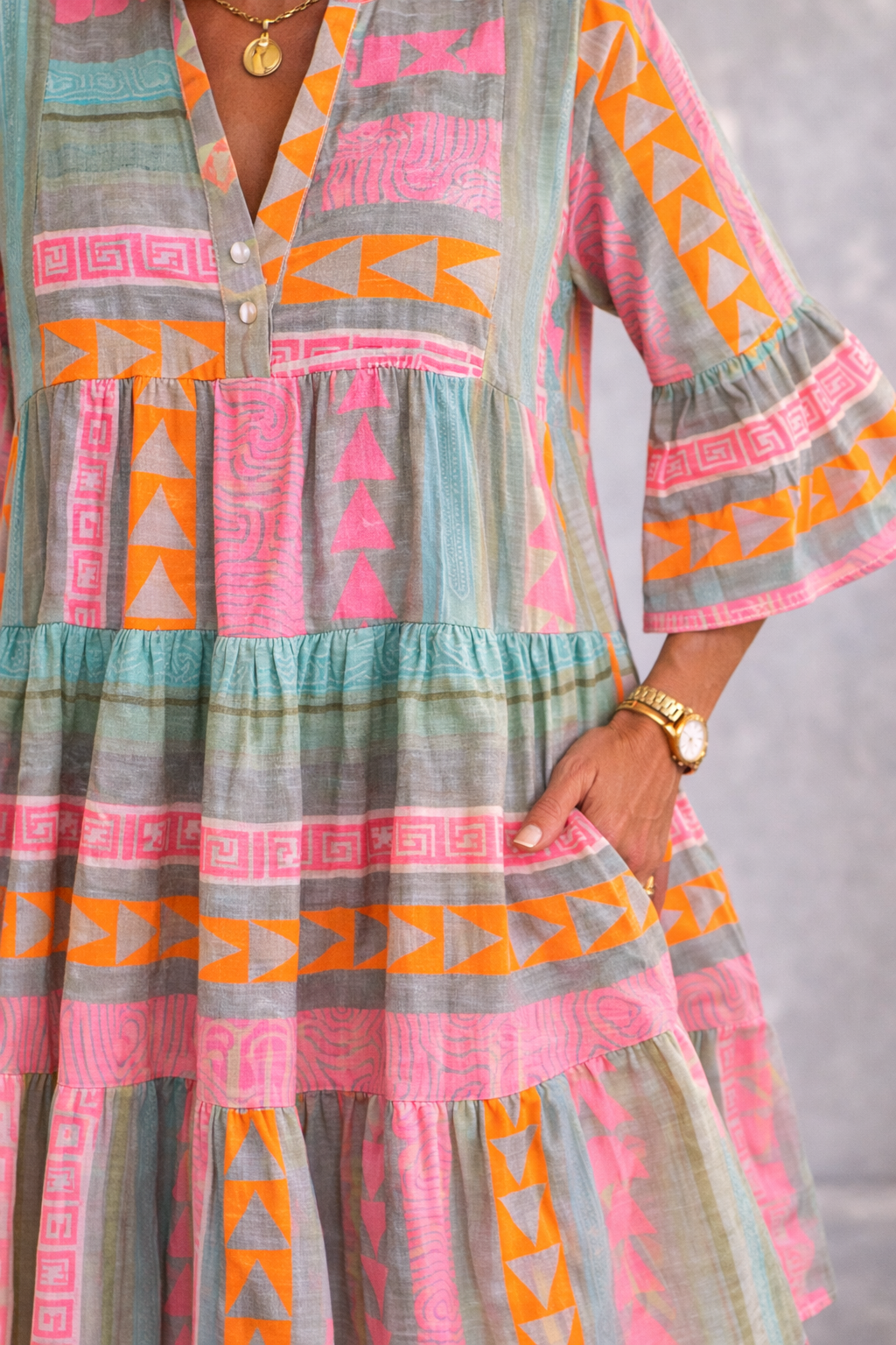Victoria | Vibrant Midi Dress