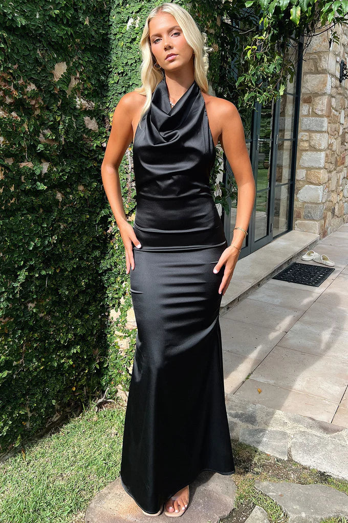 Talia Open Back Maxi Dress