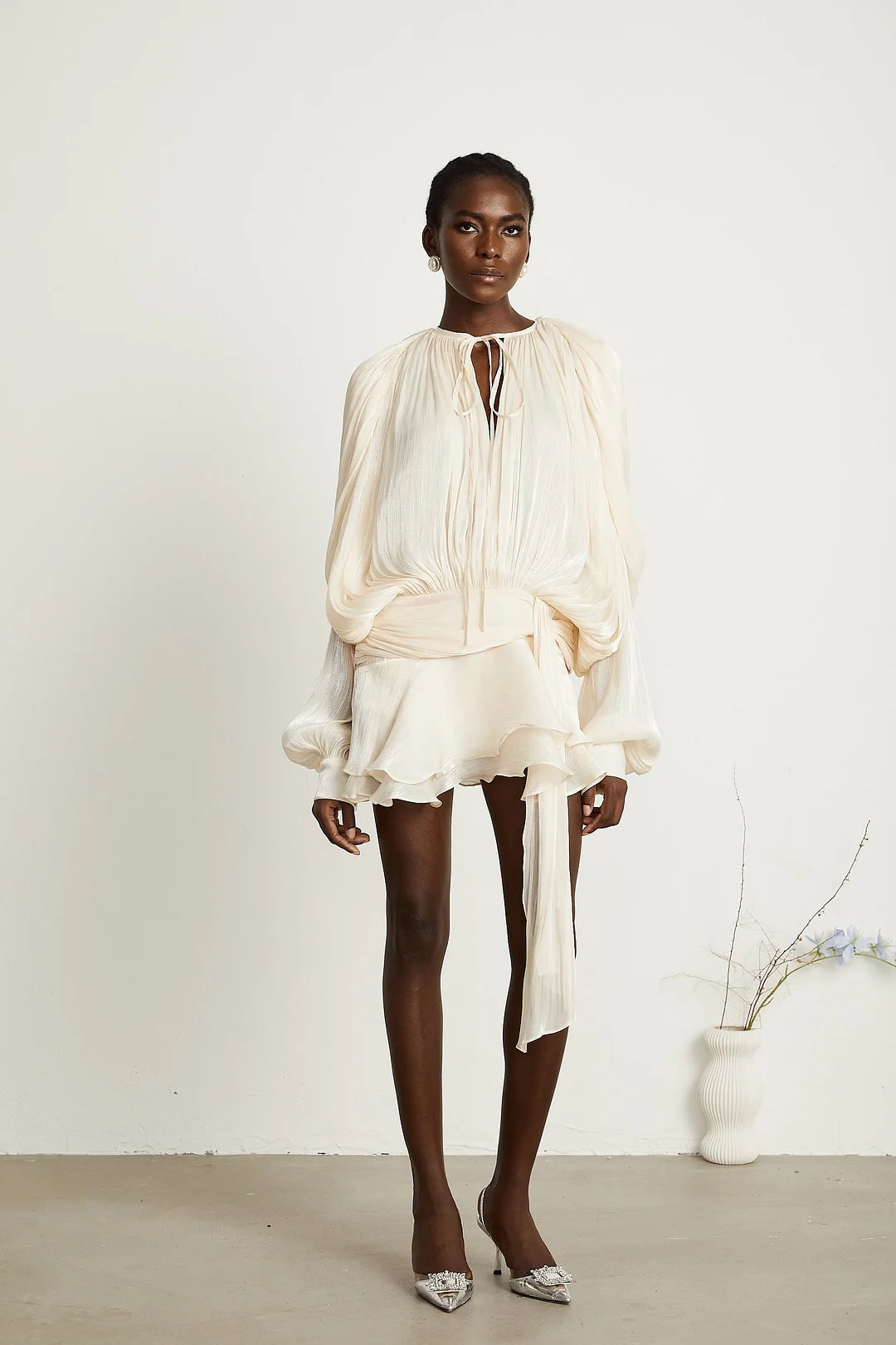 Ava Ruffled Mini Dress