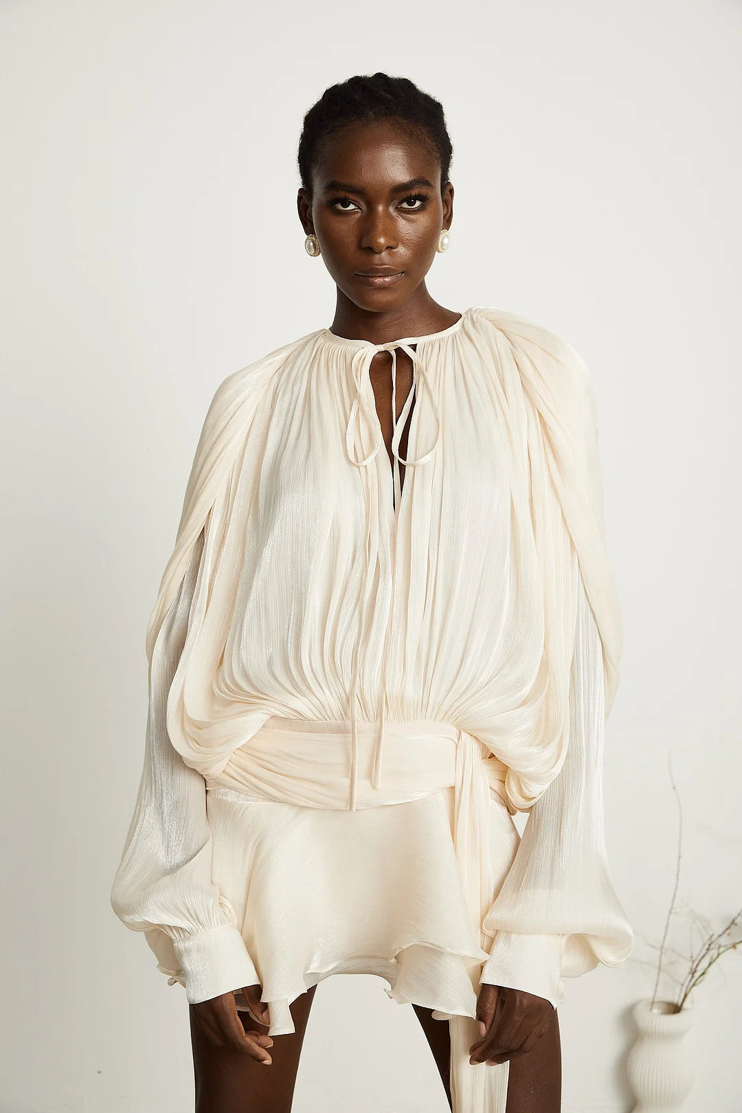 Ava Ruffled Mini Dress