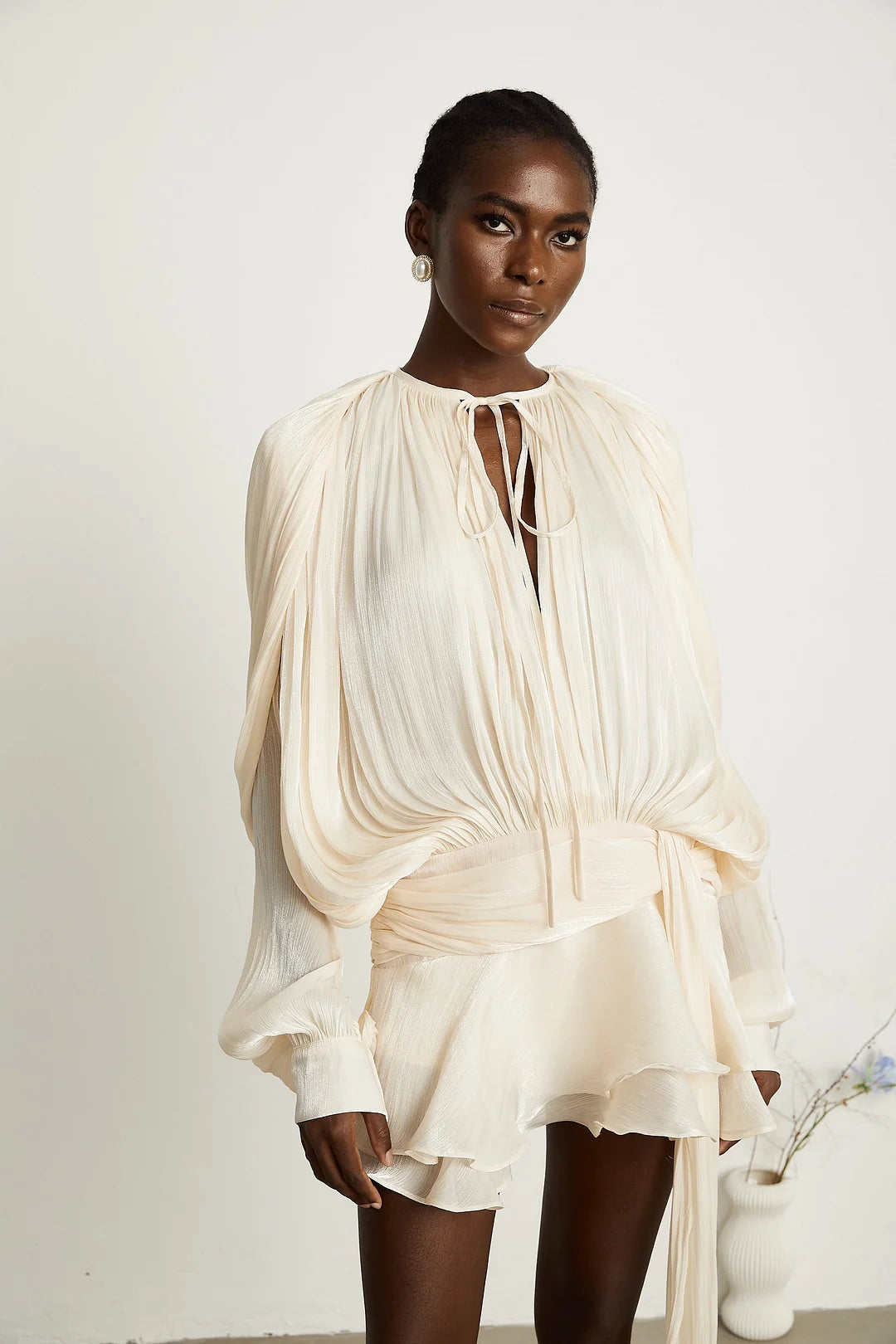 Ava Ruffled Mini Dress