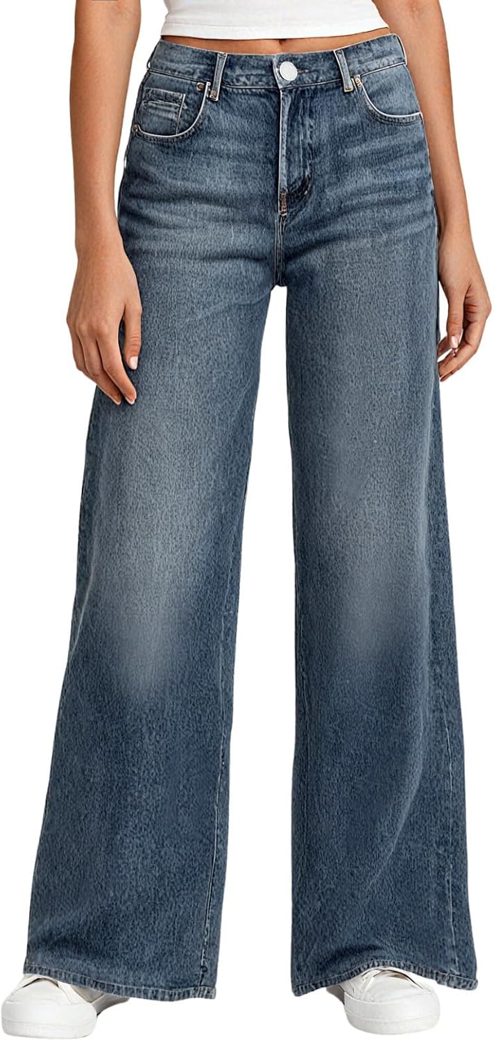 Denim Sweatpants High Waisted - LOUVELLI