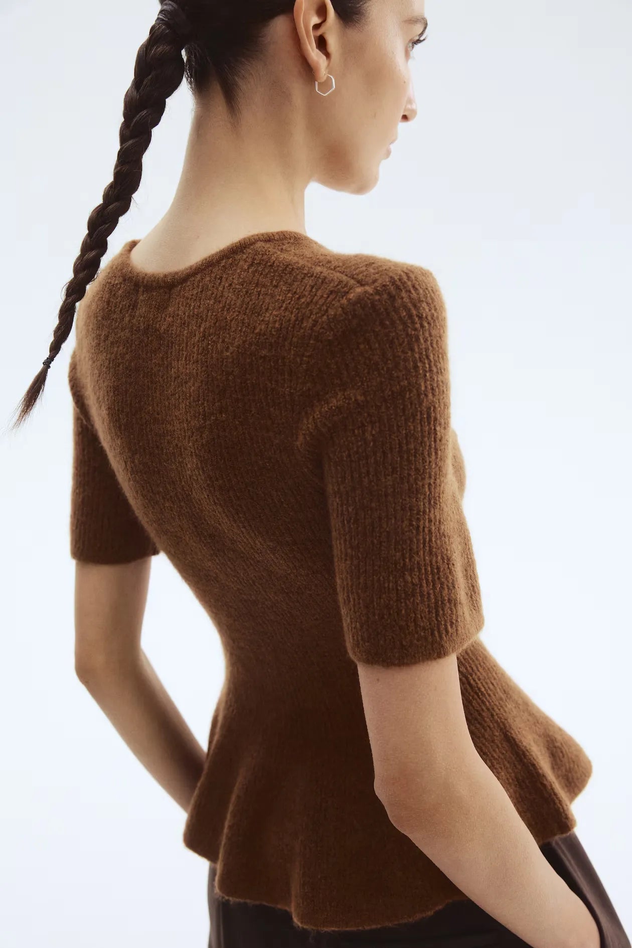 Elise Knit Peplum Top