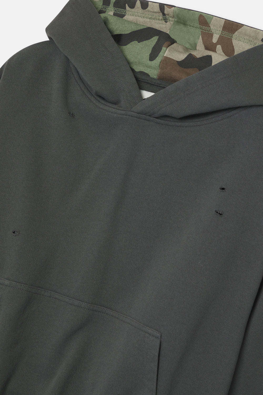 Distressed Camo Hoodie