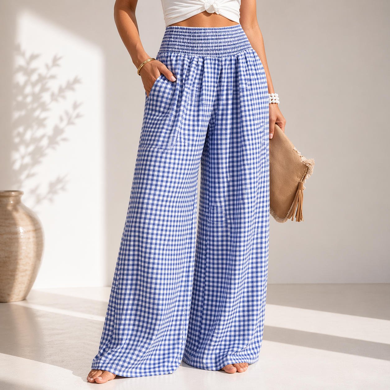 Darcie Gingham Trousers
