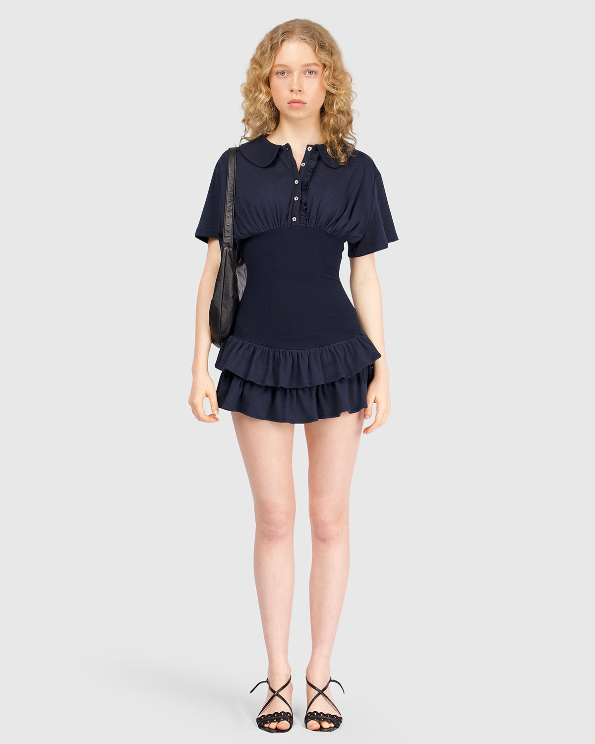 •ANDREA• collared short sleeve jumpsuit main image 0