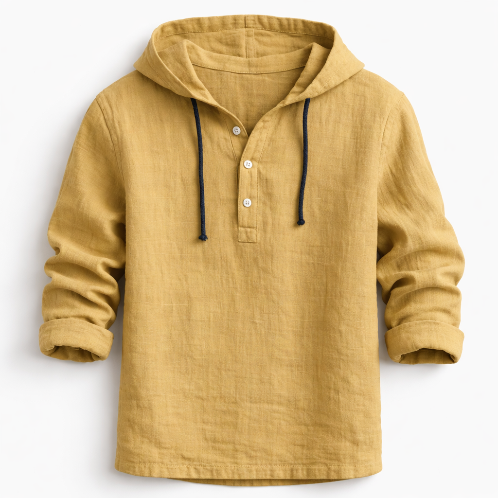 Hugo Linen Hoodie Shirt