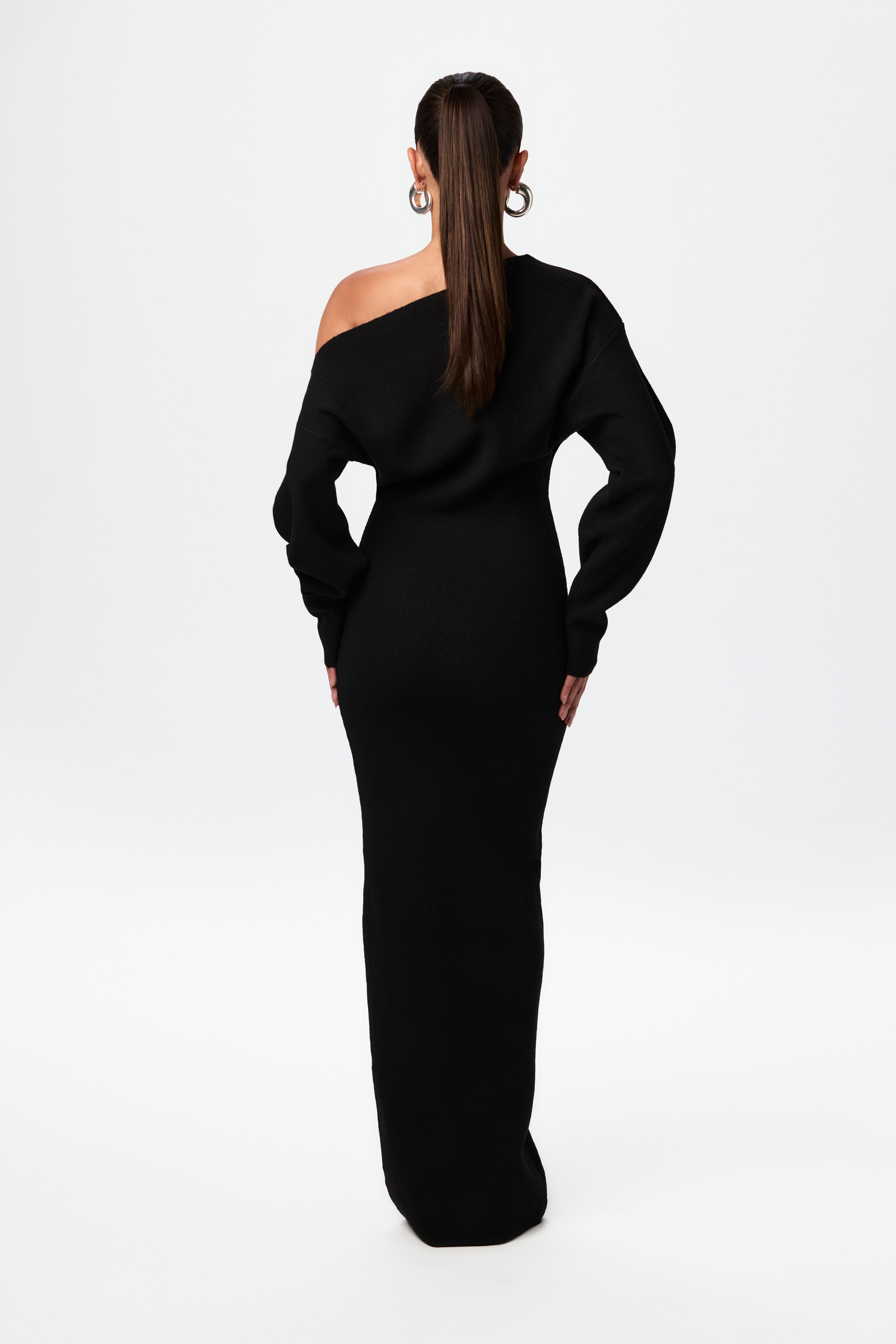 Julia Knit Off-Shoulder Sweater Maxi Dress