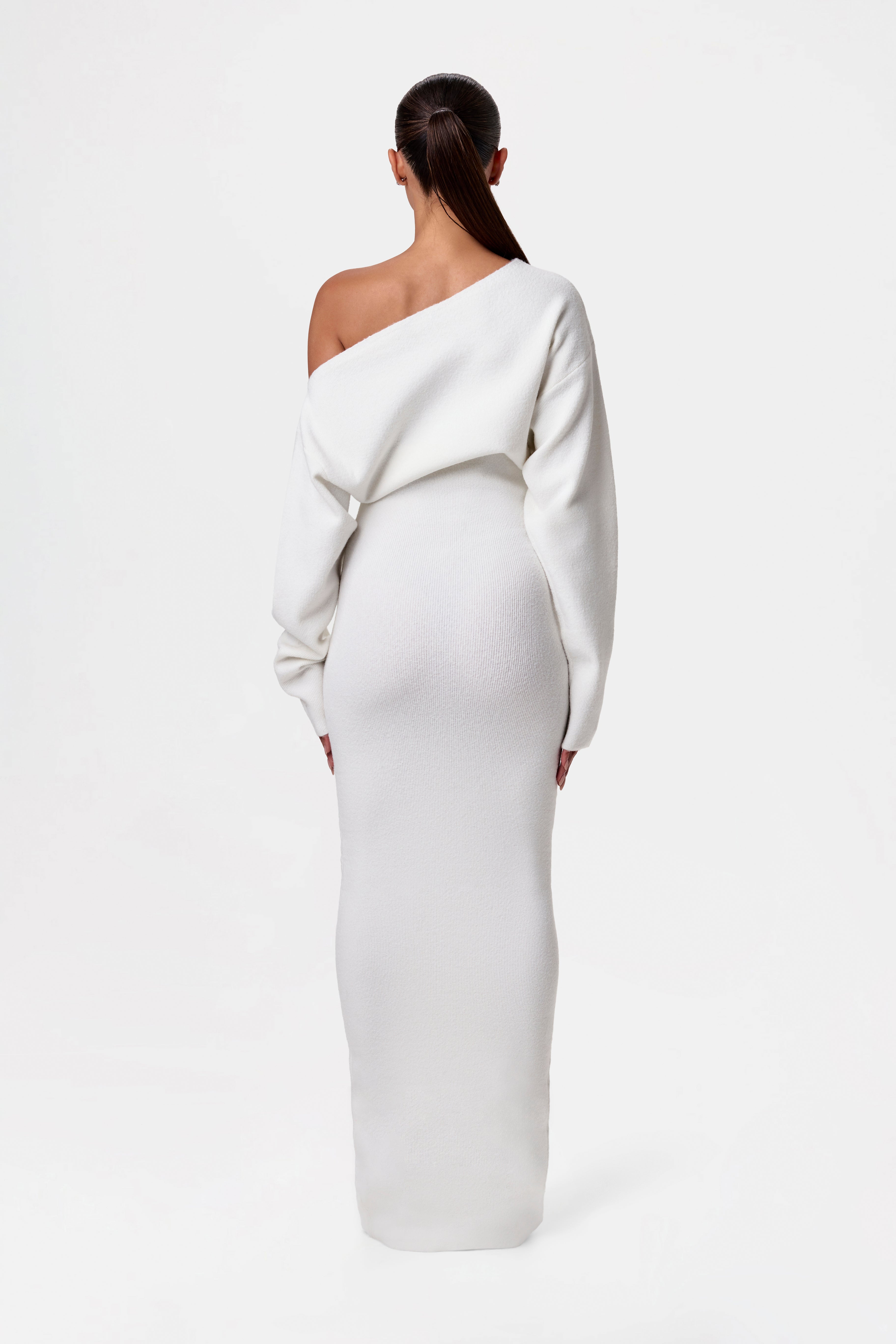 Julia Knit Off-Shoulder Sweater Maxi Dress