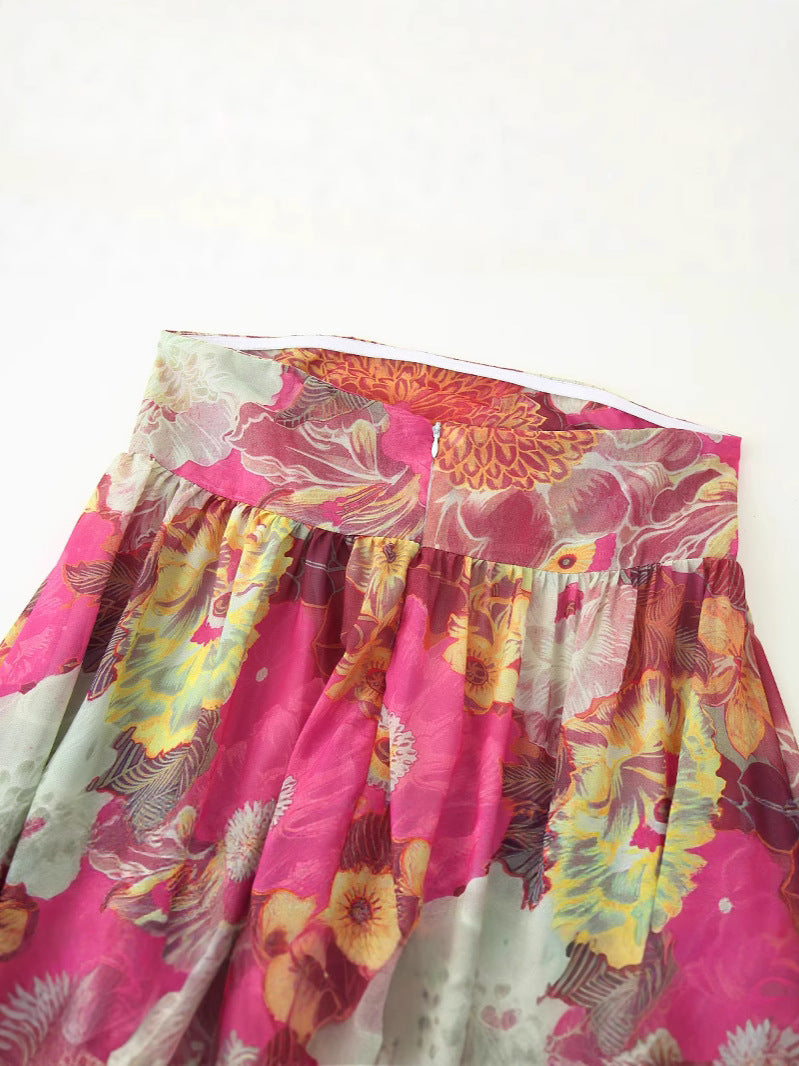 Elsa Floral Strapless Maxi Dress