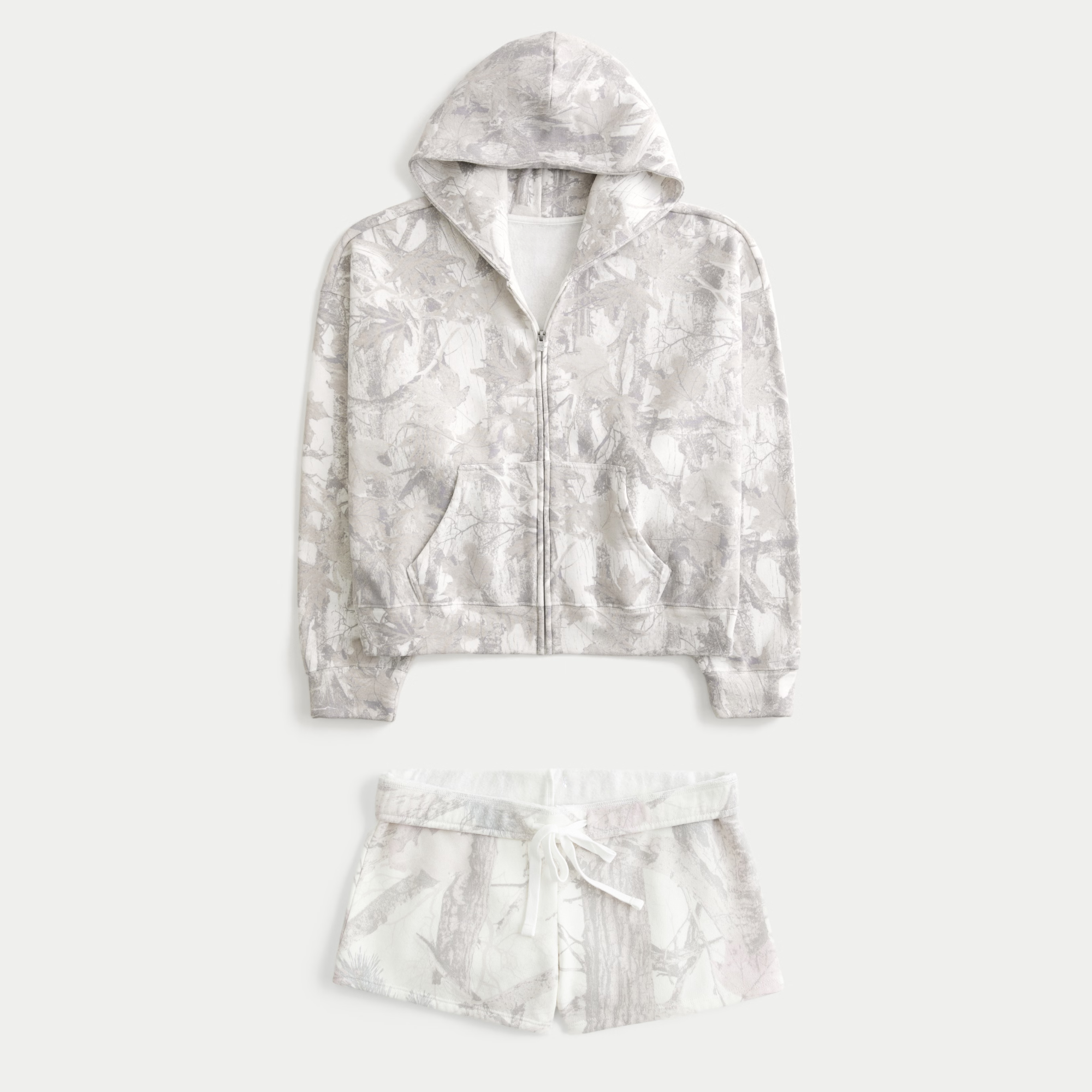 Mandy Camo Sweater & Shorts Set