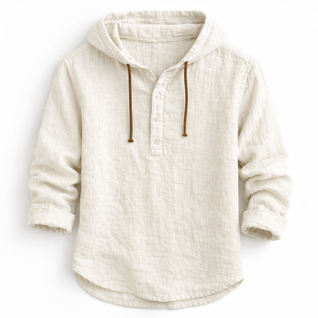 Hugo Linen Hoodie Shirt