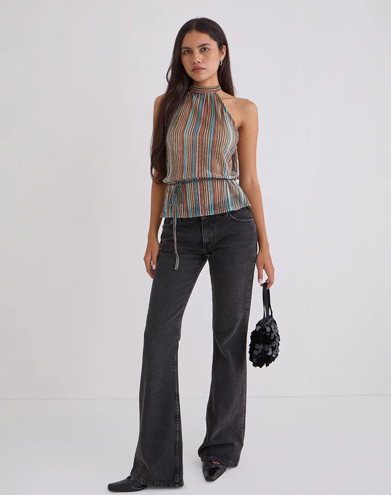 Julie Sheer Shimmer Top