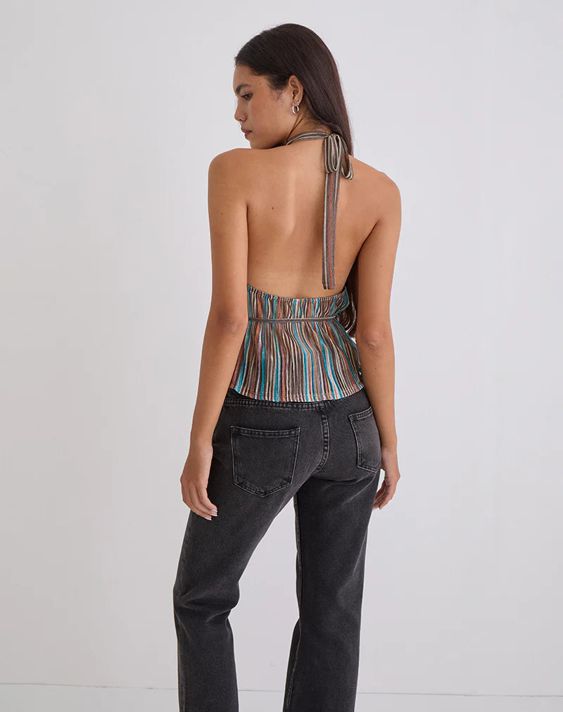 Julie Sheer Shimmer Top