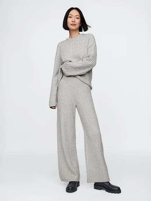 Cable Pattern Sweater + FREE Joggers – LOUVELLI