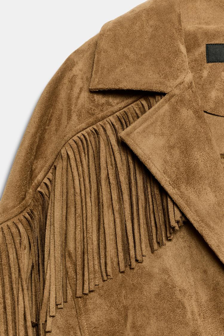 Zoe Suede Fringe Jacket