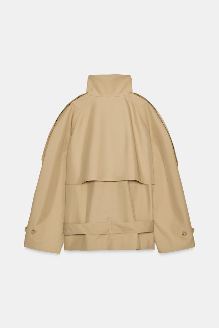 Mina High Neck Trench Coat