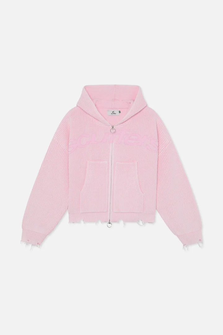 RAW WORLDWIDE ZIP HOODIE DISTRESSED
