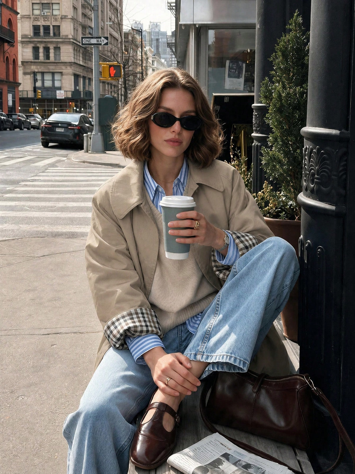 Juliette Plaid Lined Jacket
