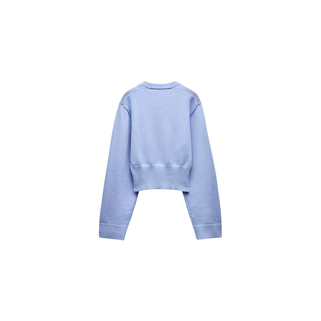 Sophie Cropped Wide Sleeve Sweater