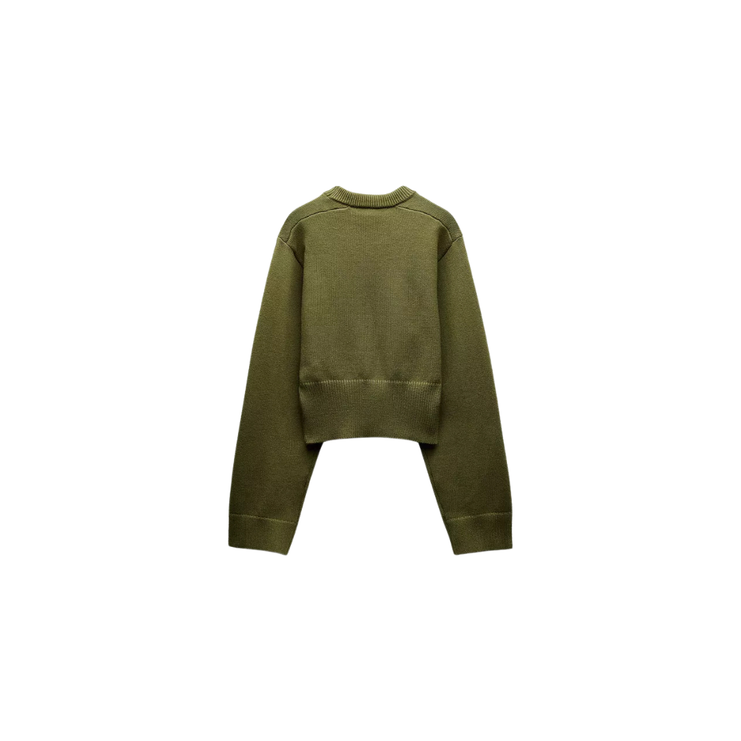 Sophie Cropped Wide Sleeve Sweater