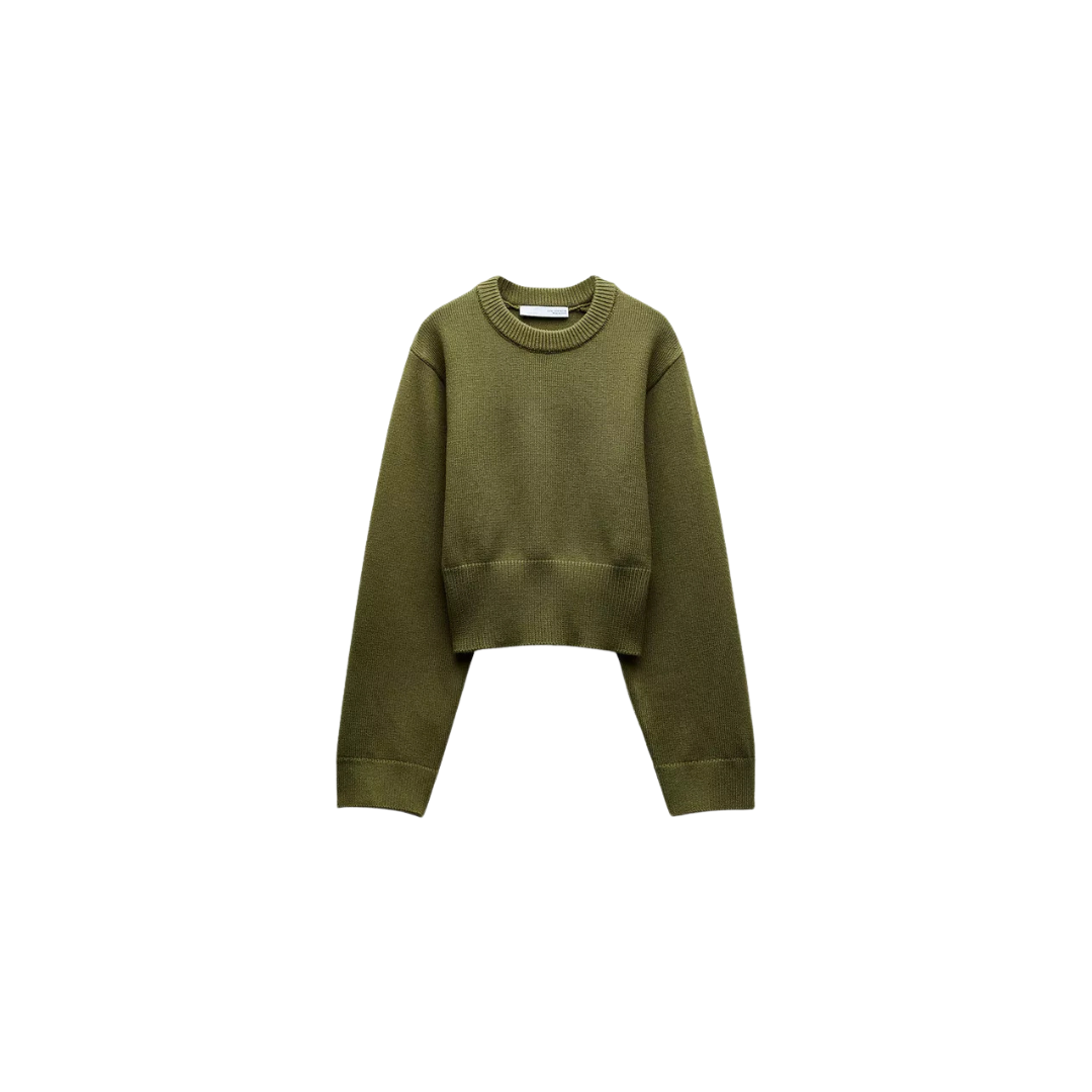 Sophie Cropped Wide Sleeve Sweater