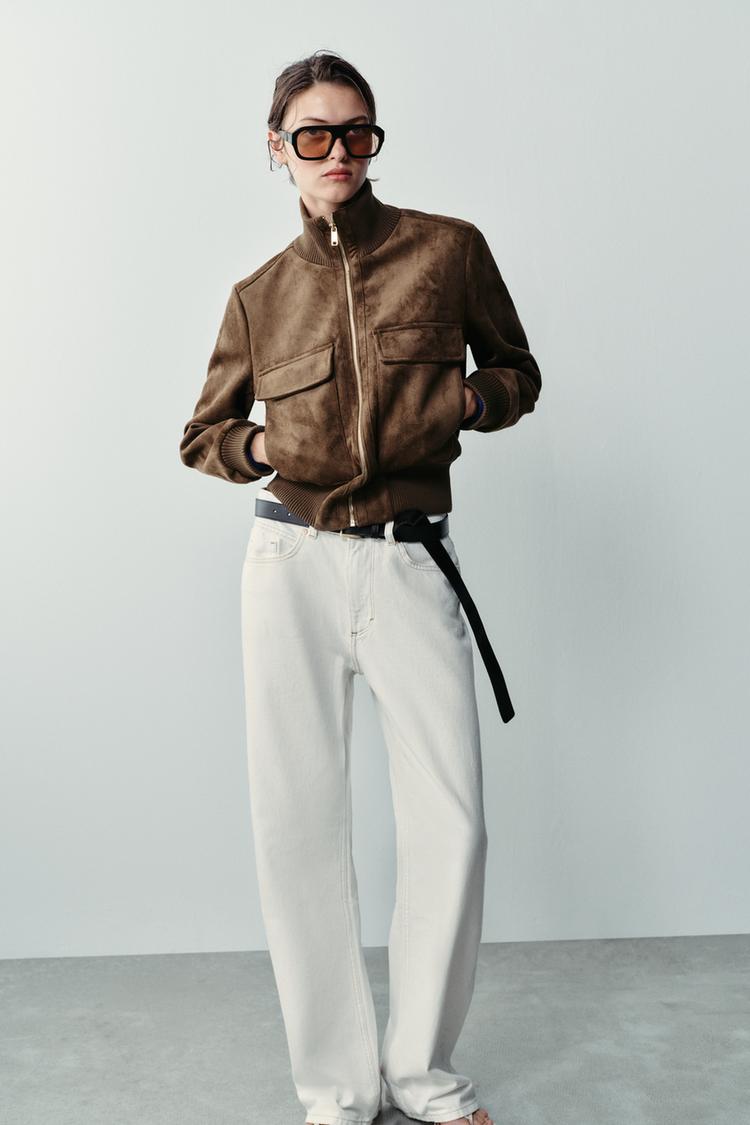 Selma Suede Bomber Jacket