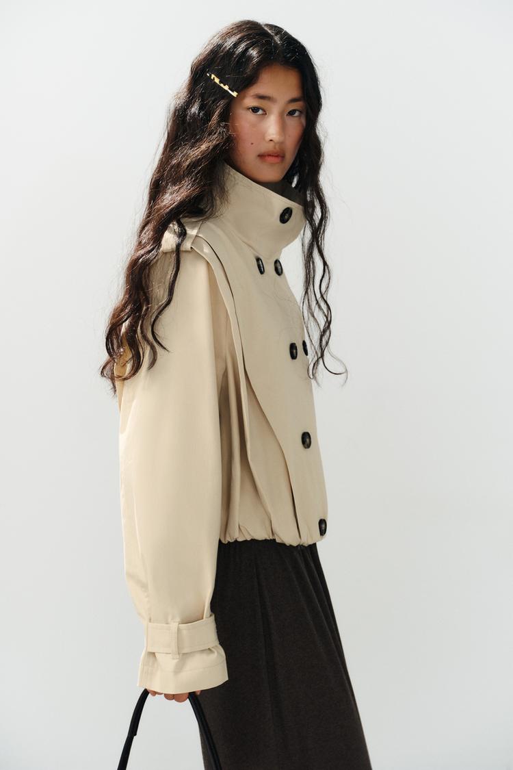 Polly Pleated Trenchcoat