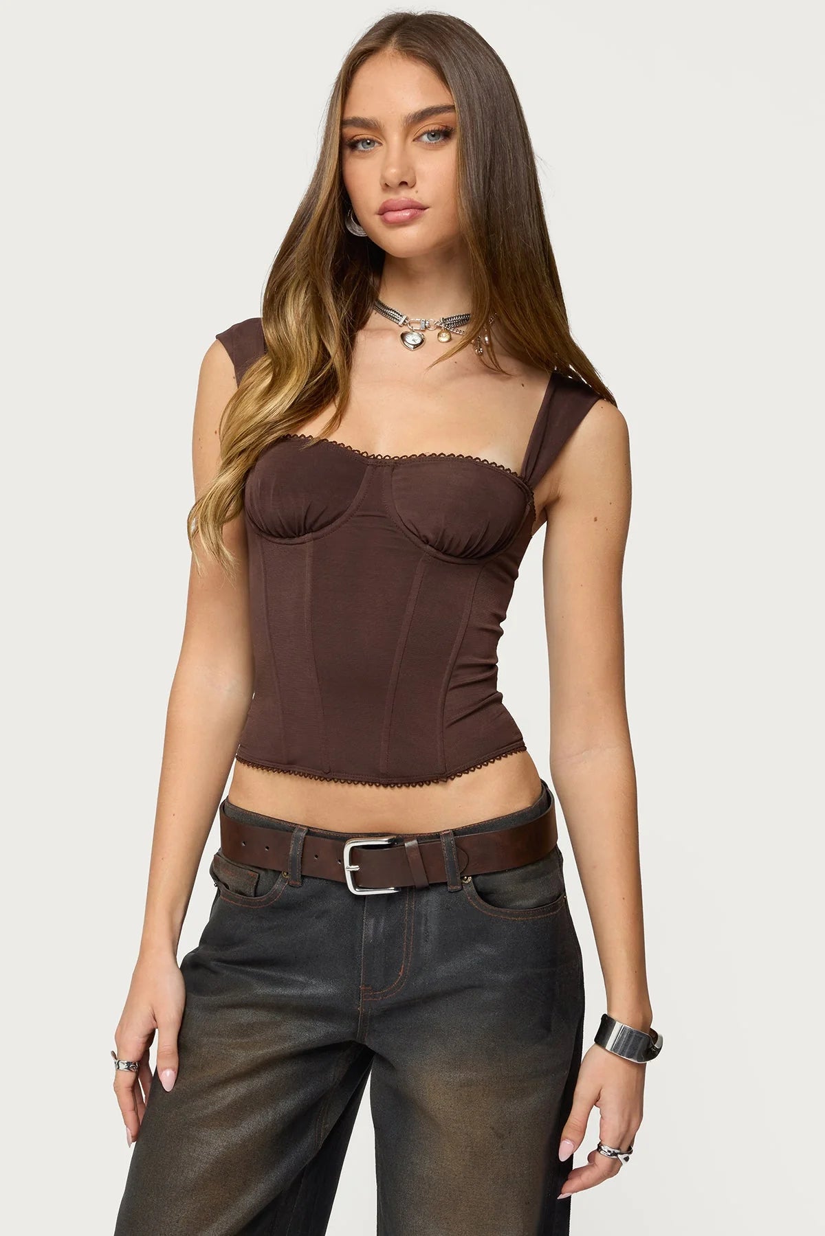 Jada Wide Strap Corset