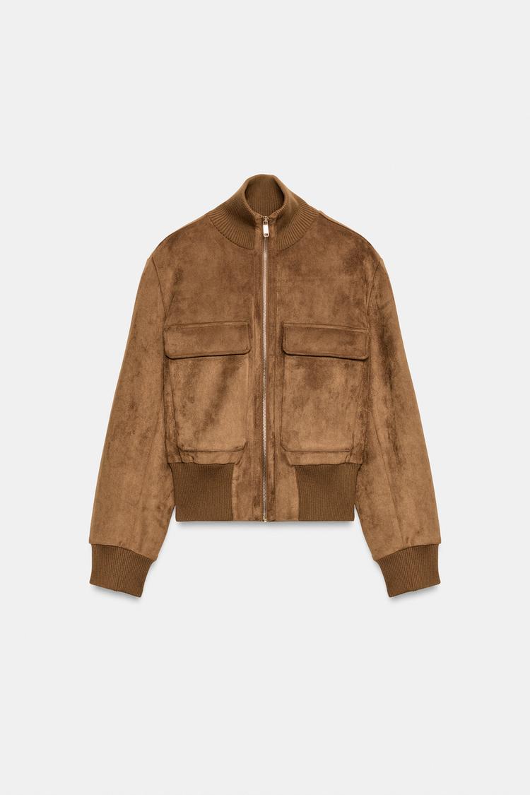 Selma Suede Bomber Jacket