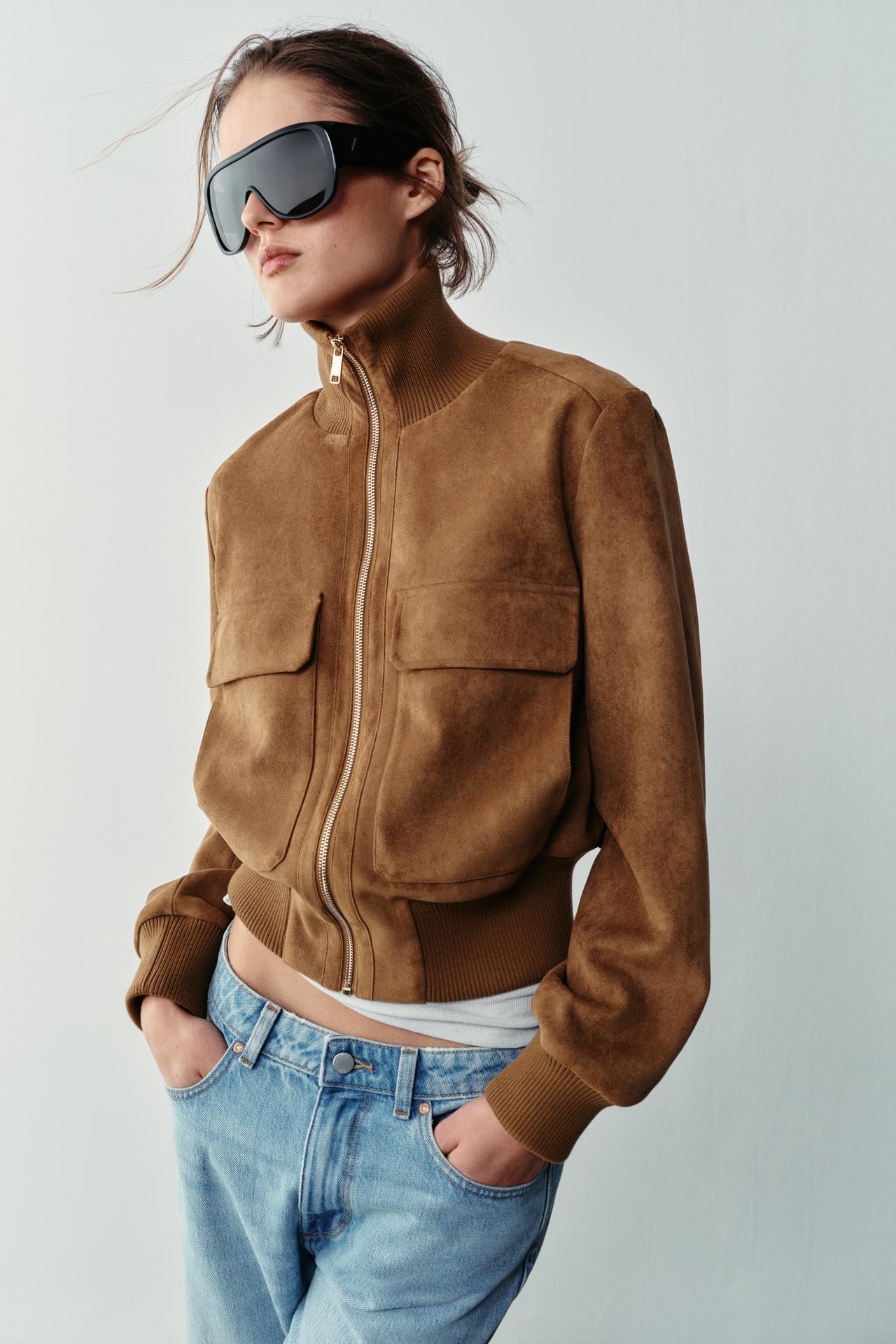 Selma Suede Bomber Jacket