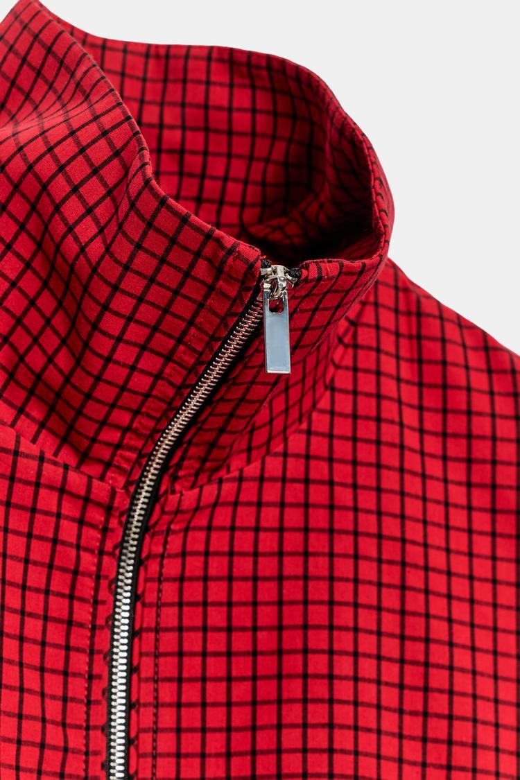 Helena Check Bomber Jacket